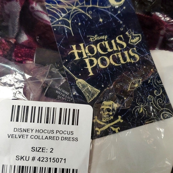 ❤️NWT VINTAGE TORRID DISNEY HOCUS POCUS VELVET COLLAR DRESS SANDERSON SISTERS - Picture 6 of 15